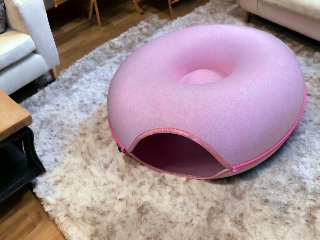 Cats & Dogs Tunnel Donut Bed - Verter Pets - Bed, Donut, Hole