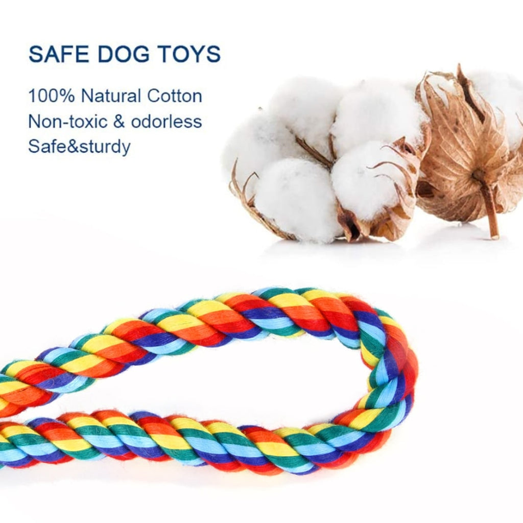 6 Pack Heavy Duty Knot Rope With Ball - Verter Pets - Fun, Toys,