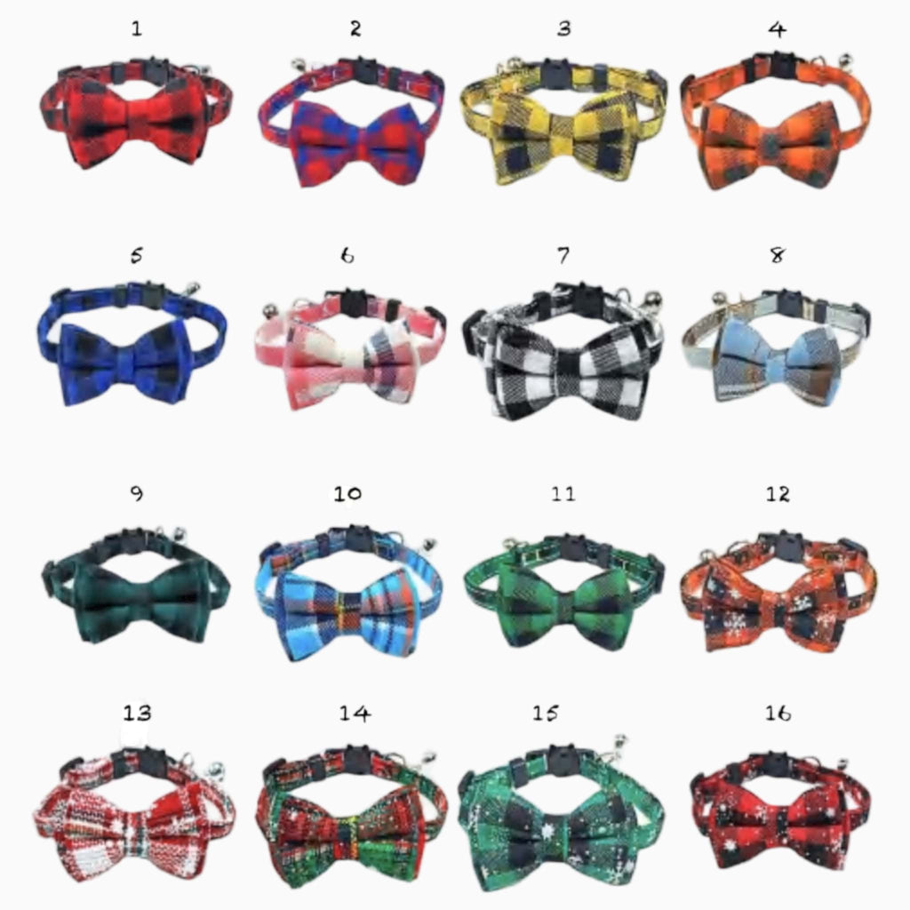 Bowknot Cats & Small Dogs Collar - Verter Pets - Collars, ,