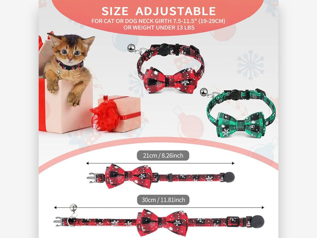 Bowknot Cats & Small Dogs Collar - Verter Pets - Collars, ,