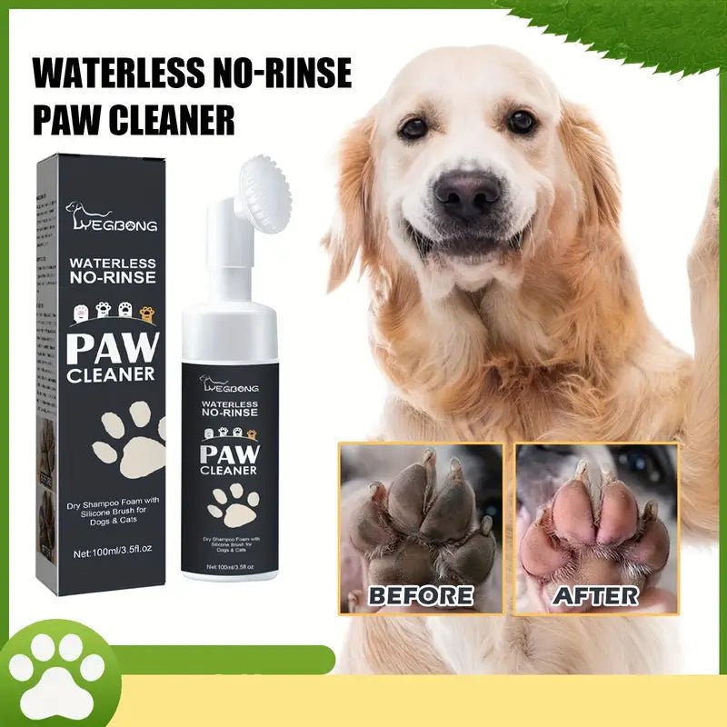 Paw Waterless & Hydrating Foaming Shampoo w' Silicone Brush - Verter Pets - Balm, Grooming, Health