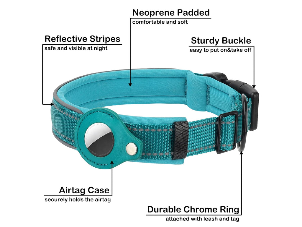 Pet Collar With AirTag Holder - Verter Pets - Collars, ,