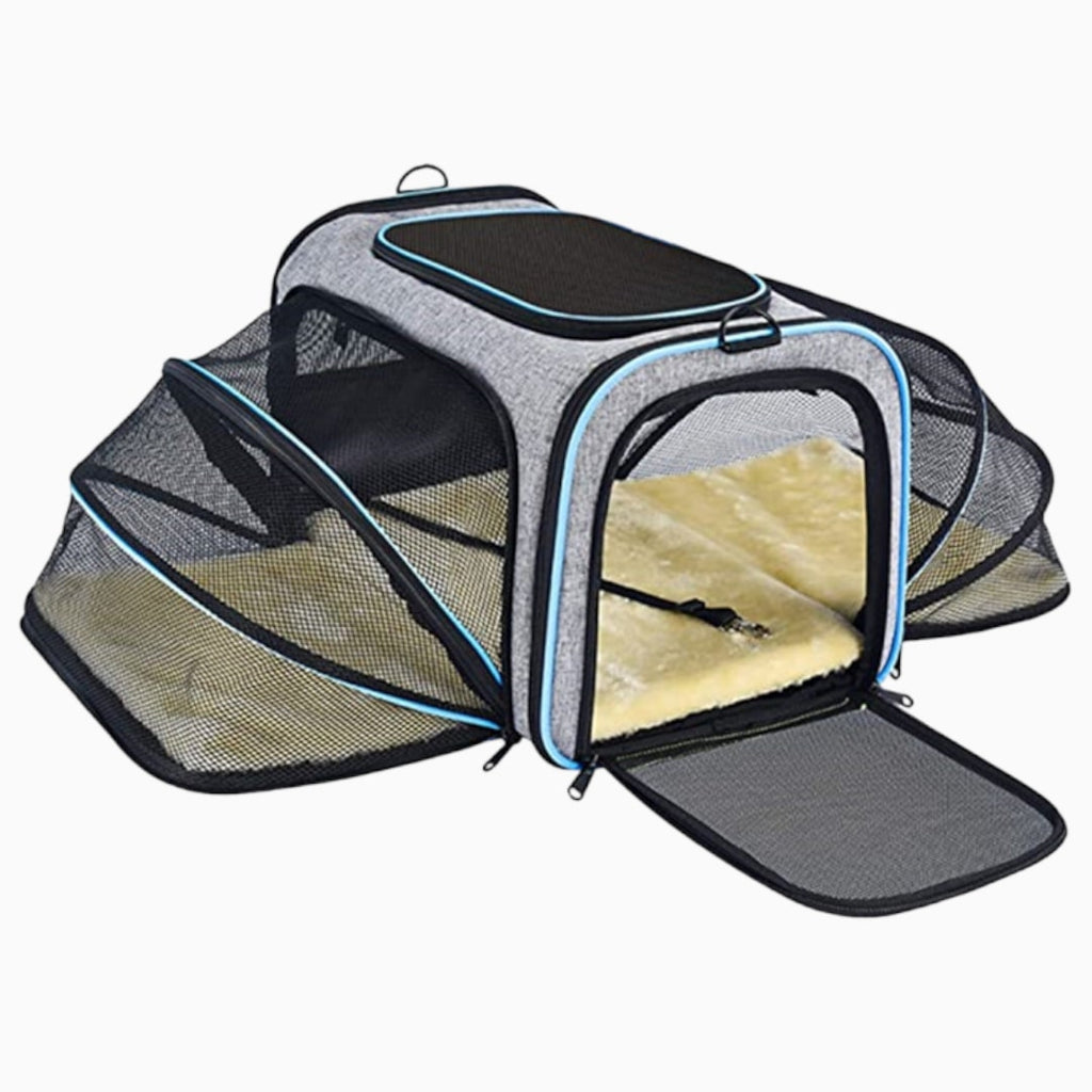 Pet Expandable Carrier Airline & Picnic Approved - Verter Pets - Bed, carrier, Cat