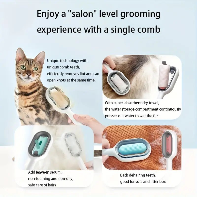 Pro Grooming Double-Sided Brush & Hair Removal Comb - Verter Pets - Brush, Comb, Grooming