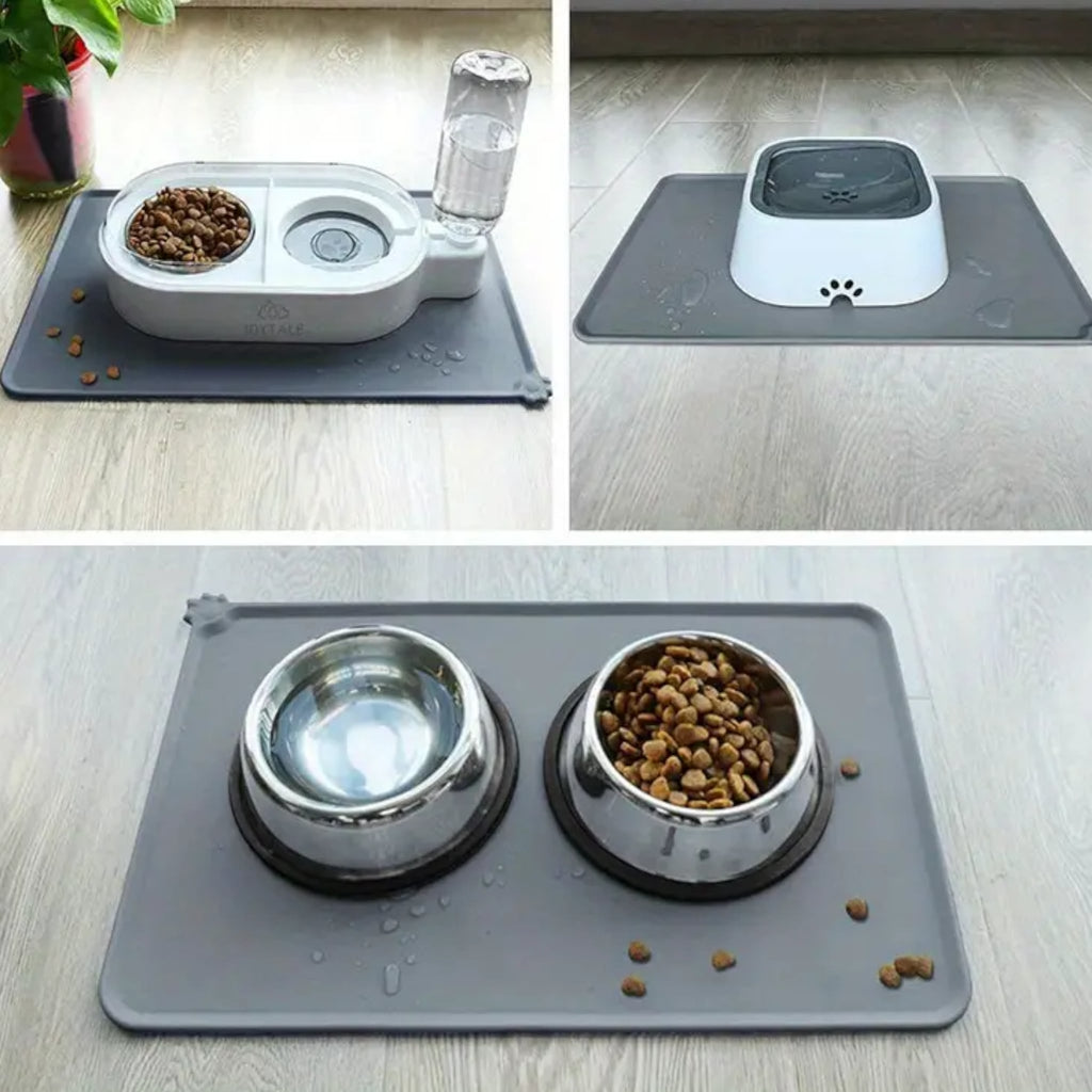 The Paw Waterproof Silicone Bowl Placemat - Verter Pets - , ,